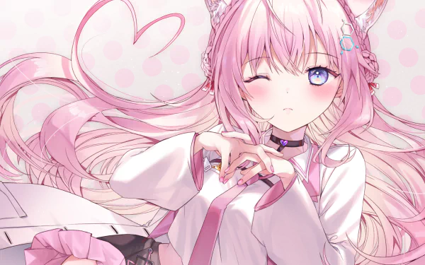 hololive Hakui Koyori Anime Virtual Youtuber HD Desktop Wallpaper | Background Image