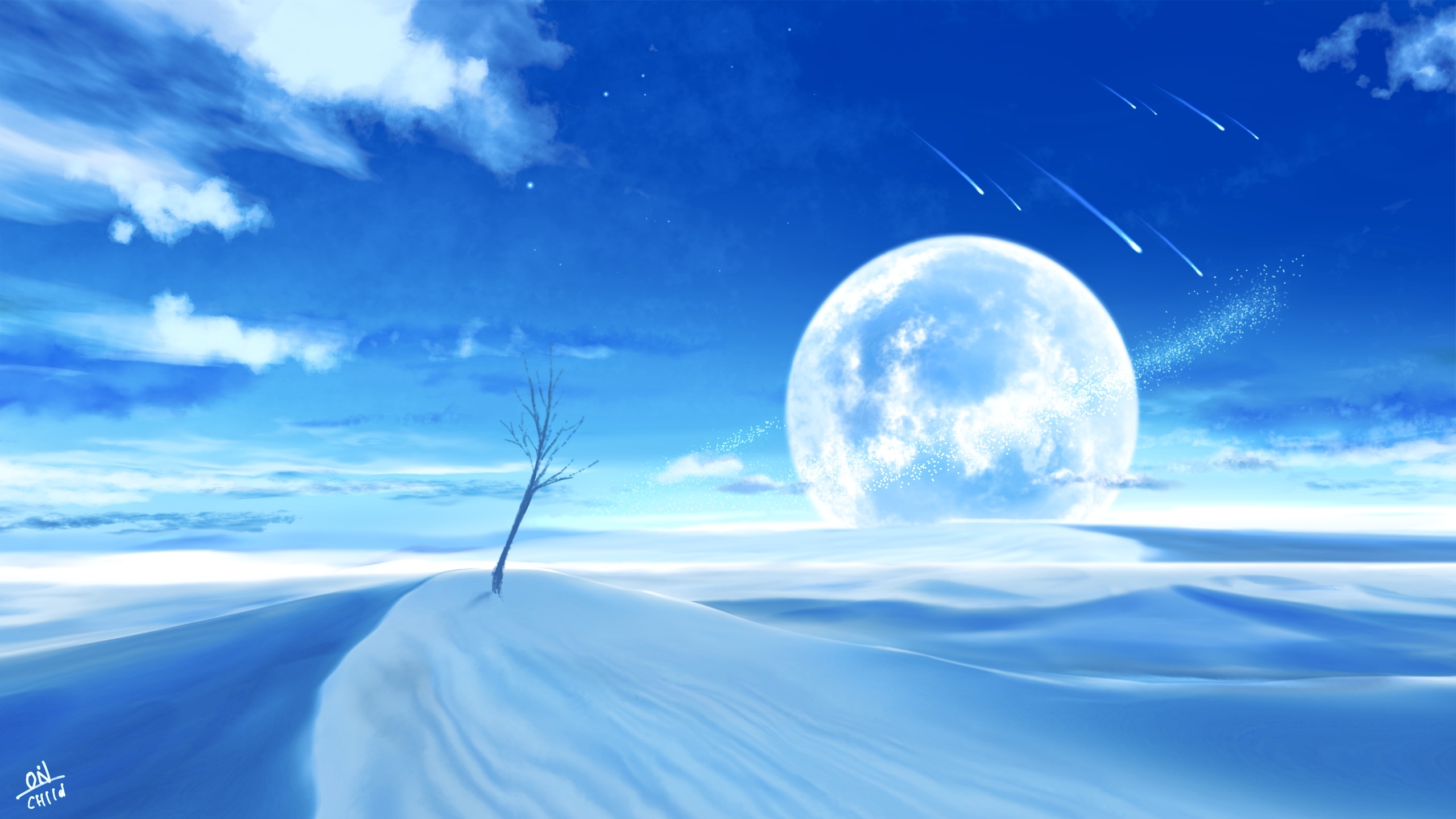 Download Planet Rise Desert Sci Fi Landscape HD Wallpaper