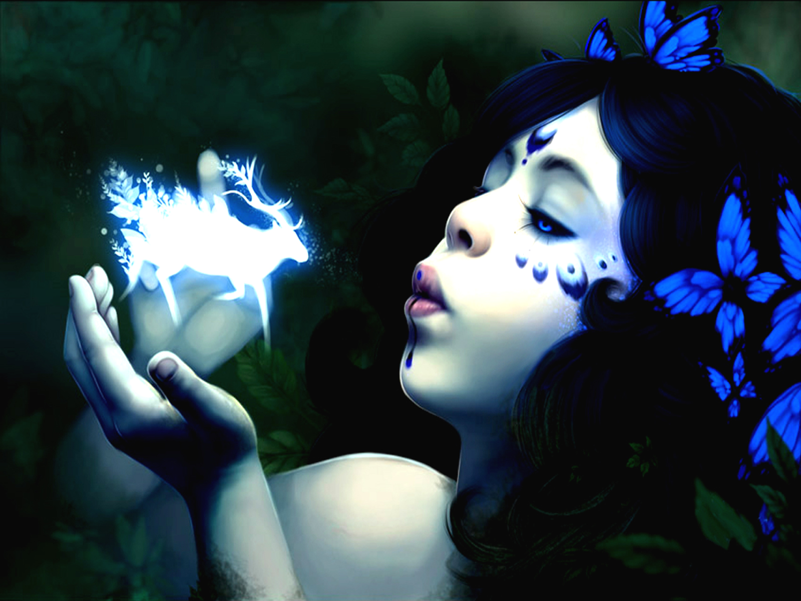 A captivating fantasy artwork featuring a witch, titled The Beginning by Stephan McGowan.