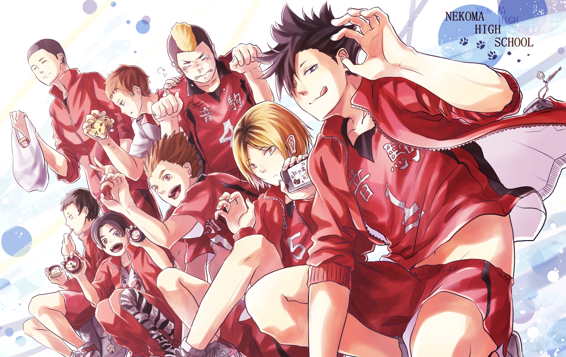 Download Team Nekoma Assemble for Haikyuu Volleyball Match Wallpaper |  Wallpapers.com