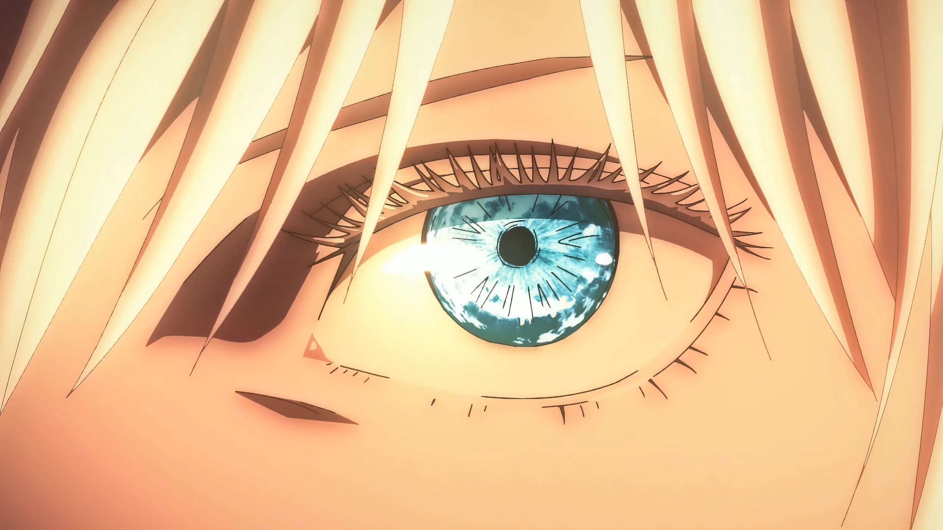 Satoru Gojo HD Wallpaper Stunning Eye Close Up From Jujutsu Kaisen Anime