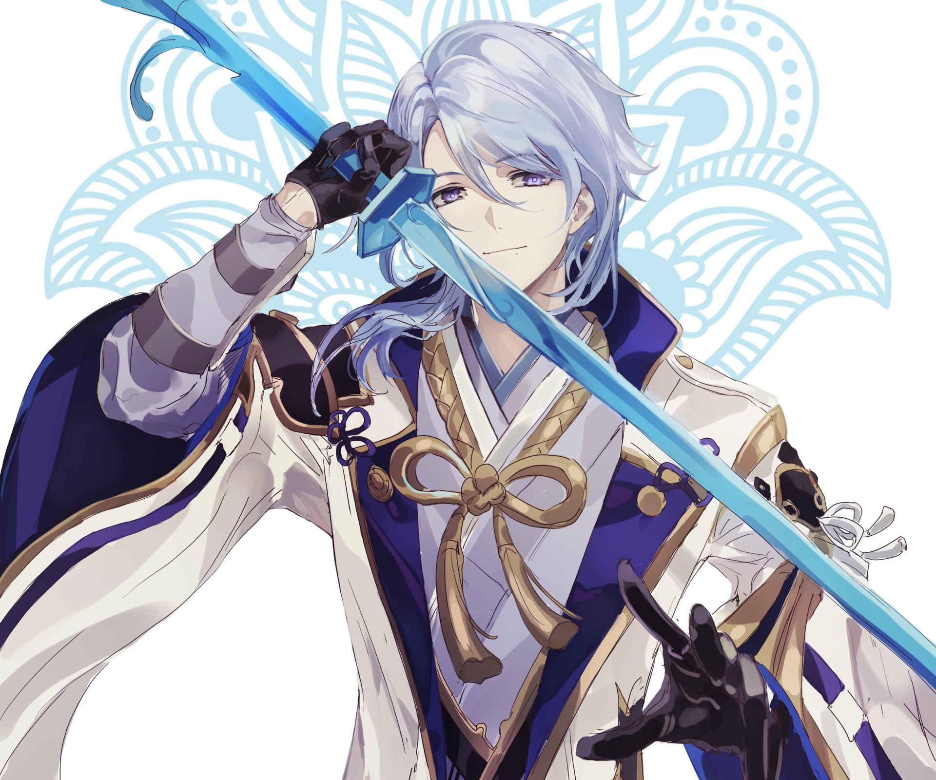 Download Kamisato Ayato Video Game Genshin Impact HD Wallpaper