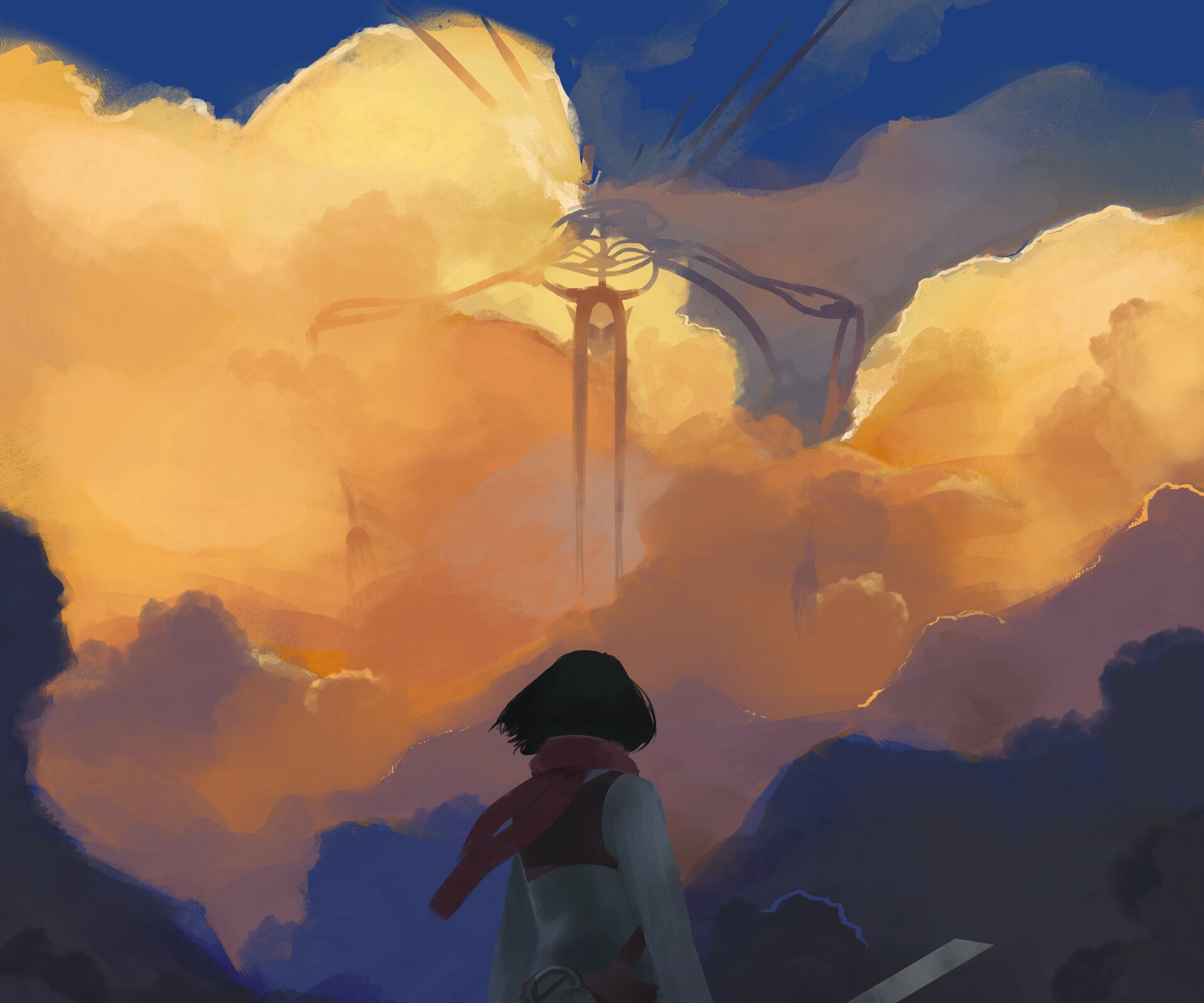 Download Mikasa Ackerman Founding Titan Anime Attack On Titan HD Wallpaper by Henrique Fragoso