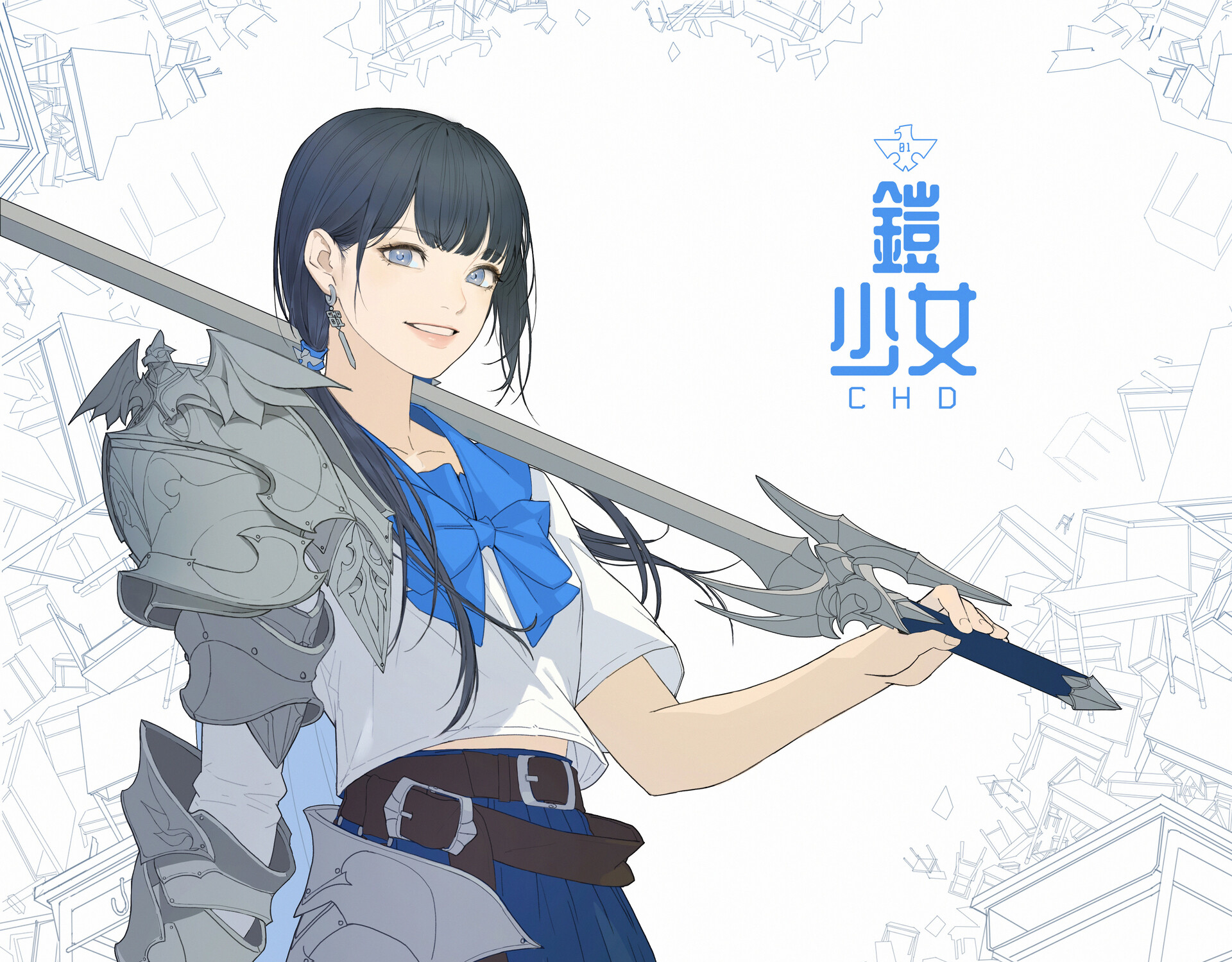 Download Fantasy Woman Warrior HD Wallpaper by Daeho Cha