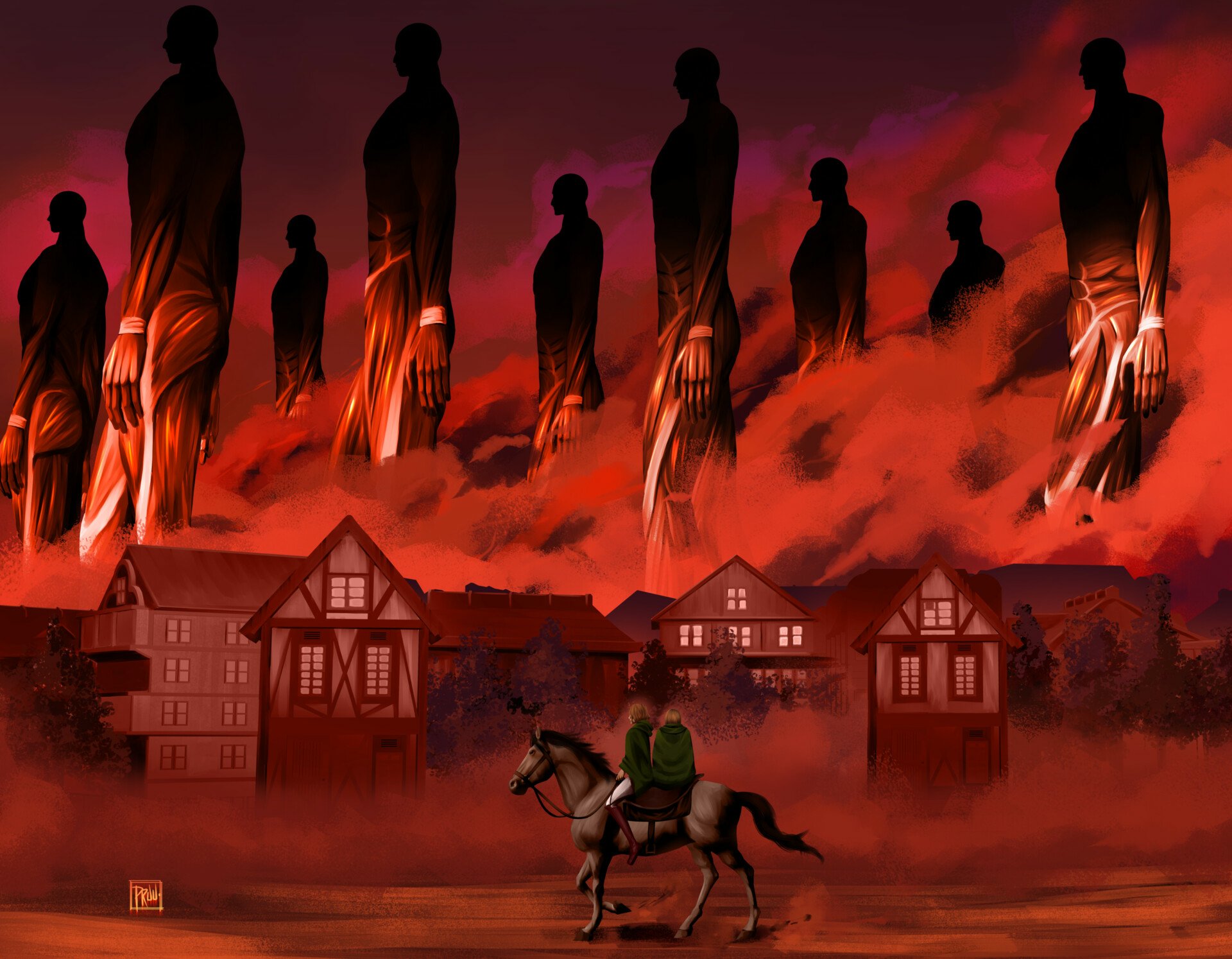 Download The Rumbling (Attack On Titan) Anime Attack On Titan HD Wallpaper by Pruu