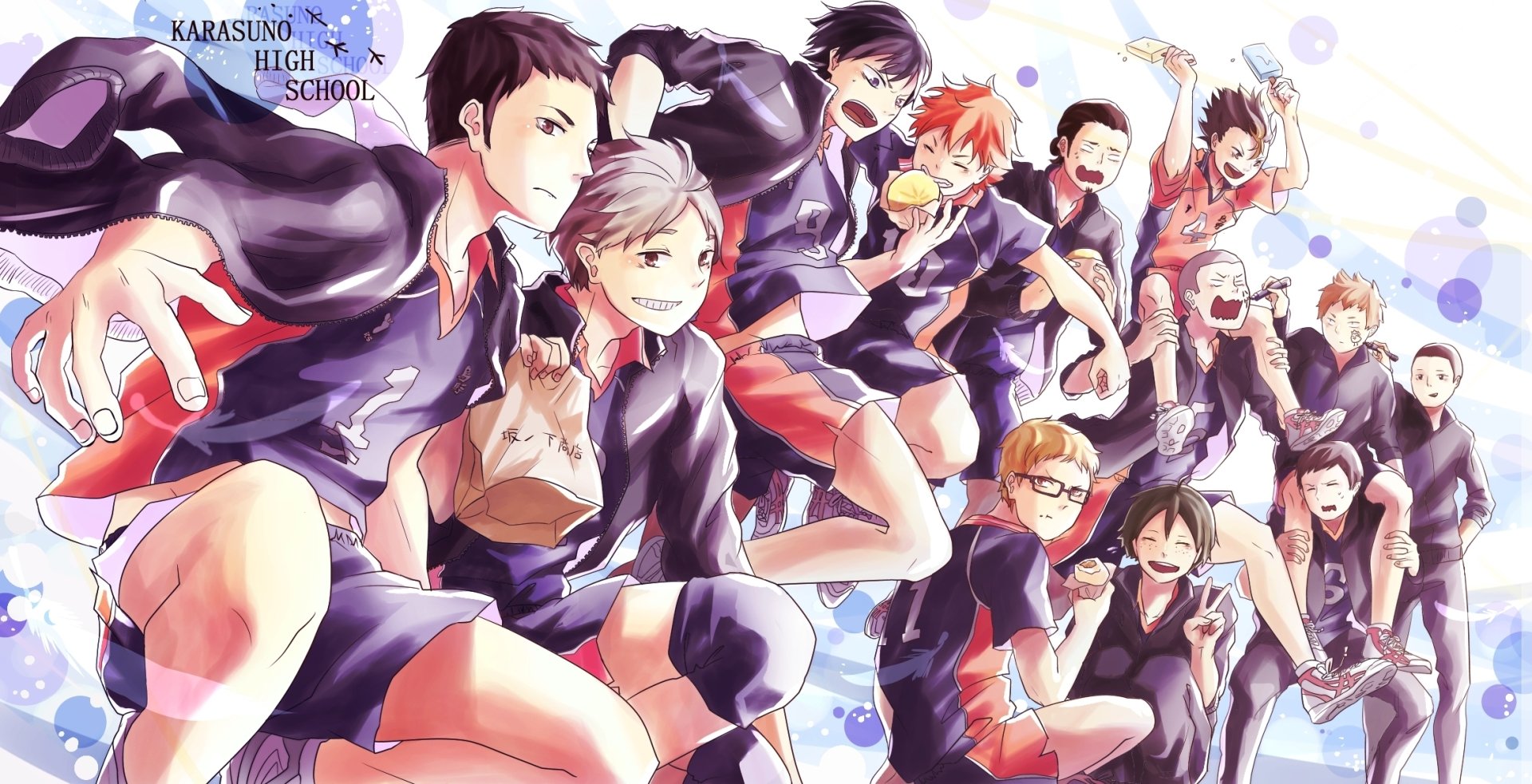 Download Karasuno High Tadashi Yamaguchi Kei Tsukishima Kazuhito Narita Hisashi Kinoshita Chikara Ennoshita Ryūnosuke Tanaka Yū Nishinoya Asahi Azumane Kōshi Sugawara Daichi Sawamura Tobio Kageyama Shōyō Hinata Anime Haikyū!! HD Wallpaper
