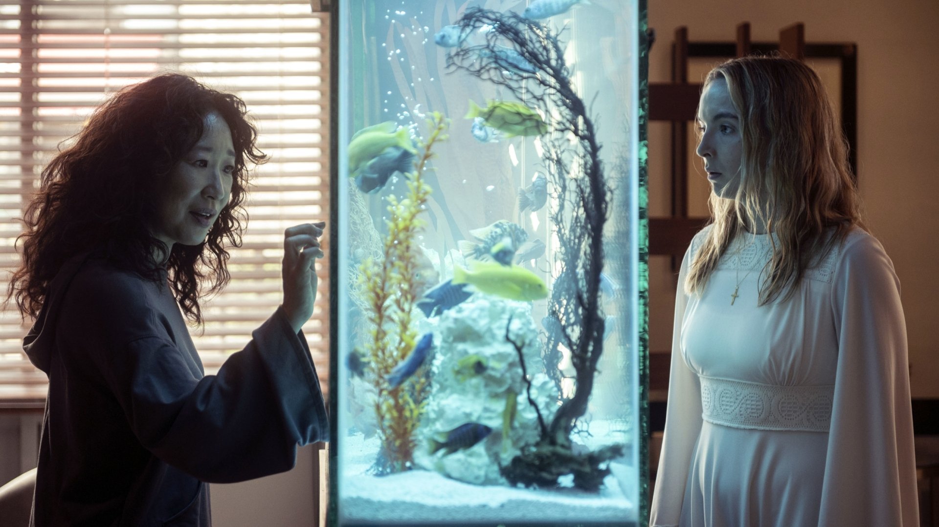 Download Sandra Oh Jodie Comer TV Show Killing Eve HD Wallpaper