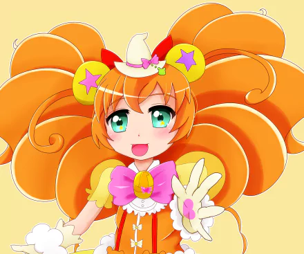 Mofurun (Pretty Cure) Cure Mofurun Anime Witchy PreCure! HD Desktop Wallpaper | Background Image