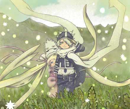 Niche (Tegami Bachi) Steak (Tegami Bachi) Lag Seeing Anime Letter Bee HD Desktop Wallpaper | Background Image