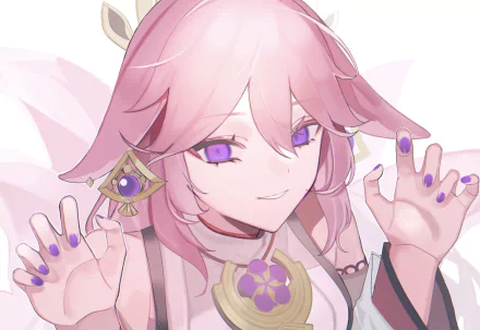 Yae Miko Guuji (Genshin Impact) video game Genshin Impact HD Desktop Wallpaper | Background Image