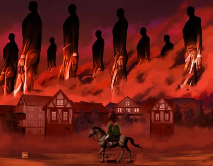 The Rumbling (Attack On Titan) Anime Attack on Titan HD Desktop Wallpaper | Background Image