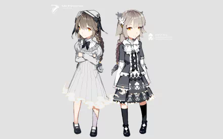 Anime girl anime girl HD Desktop Wallpaper | Background Image