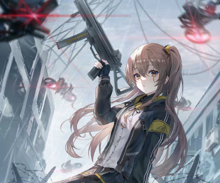 UMP45 (Girls Frontline) video game Girls Frontline HD Desktop Wallpaper | Background Image