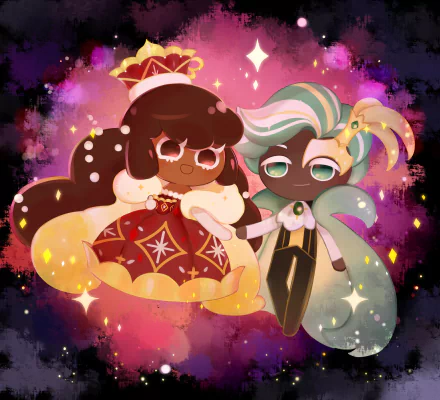 Mint Choco Cookie (Cookie Run) Cocoa Cookie (Cookie Run) video game COOKIE RUN: KINGDOM HD Desktop Wallpaper | Background Image