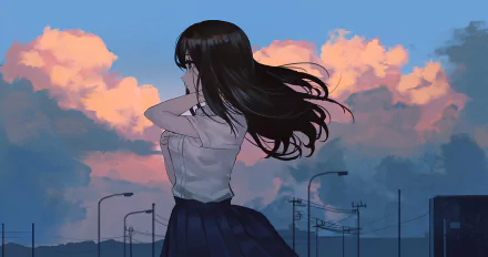 Suzune Horikita Anime Classroom of the Elite HD Desktop Wallpaper | Background Image