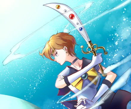 Haruka Tenou Sailor Uranus Anime Sailor Moon HD Desktop Wallpaper | Background Image