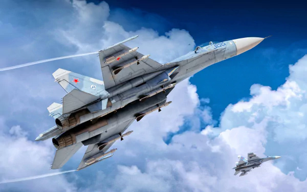 warplane military Sukhoi Su-27 HD Desktop Wallpaper | Background Image