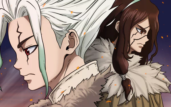 Tsukasa Shishio Senku Ishigami Anime Dr. Stone HD Desktop Wallpaper | Background Image