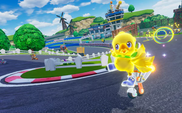 video game Chocobo GP HD Desktop Wallpaper | Background Image