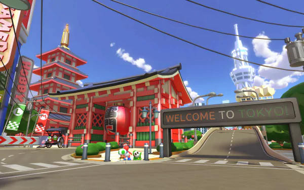 video game Mario Kart 8 Deluxe HD Desktop Wallpaper | Background Image