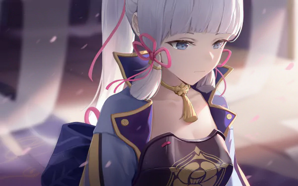 Kamisato Ayaka (Genshin Impact) video game Genshin Impact HD Desktop Wallpaper | Background Image