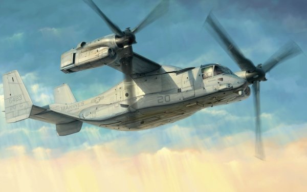 Military Bell Boeing V-22 Osprey Military Helicopters Tiltrotor HD Wallpaper | Background Image