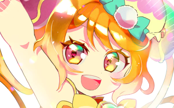 Hanamichi Ran Cure Yum-Yum Anime Delicious Party Precure HD Desktop Wallpaper | Background Image