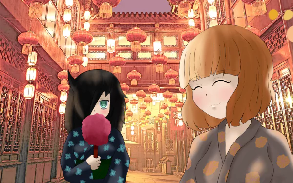 kimono Yū Naruse Tomoko Kuroki Anime Watamote HD Desktop Wallpaper | Background Image