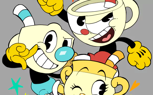 Mugman (Cuphead) Ms. Chalice (Cuphead) Cuphead (Character) video game Cuphead HD Desktop Wallpaper | Background Image