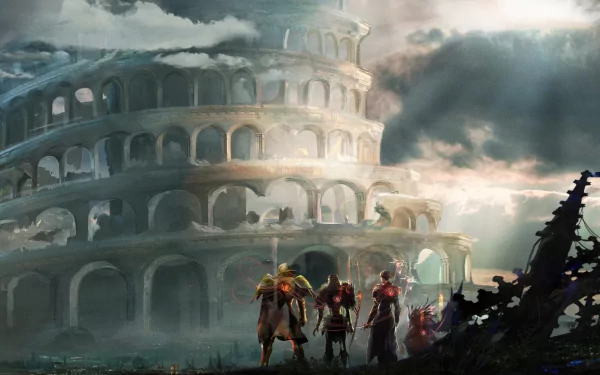 video game BABYLON'S FALL HD Desktop Wallpaper | Background Image