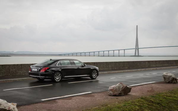 Genesis G90L 5.0 HTRAC vehicle Genesis G90 HD Desktop Wallpaper | Background Image