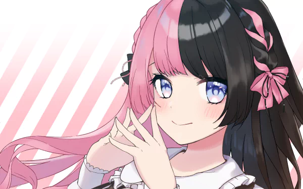 VSPO! Tachibana Hinano Iris Black Games Anime Virtual Youtuber HD Desktop Wallpaper | Background Image