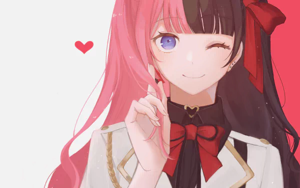 VSPO! Tachibana Hinano Iris Black Games Anime Virtual Youtuber HD Desktop Wallpaper | Background Image