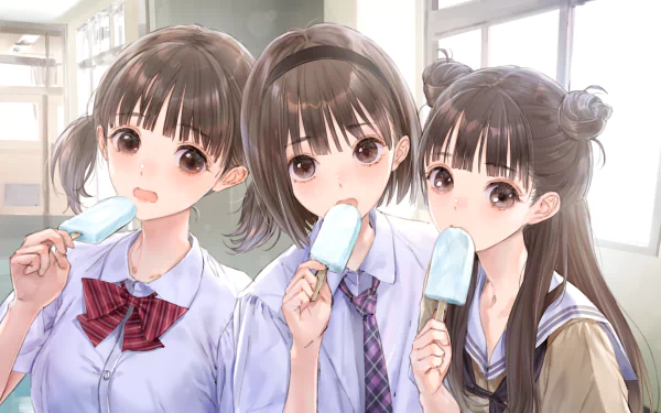 Anime Blue Reflection HD Desktop Wallpaper | Background Image