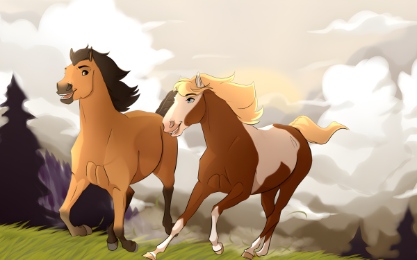 Movie Spirit: Stallion of the Cimarron Running Horse HD Wallpaper | Background Image
