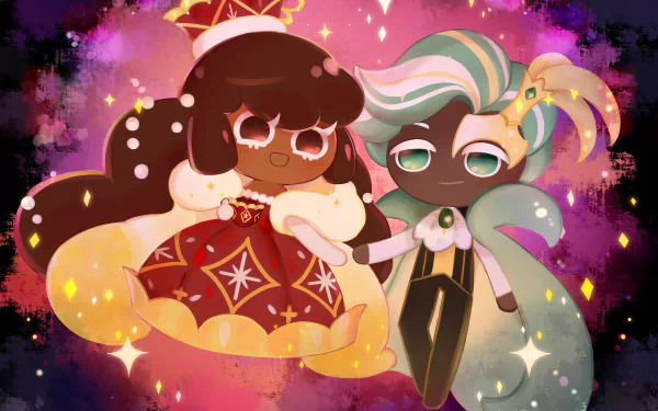 Mint Choco Cookie (Cookie Run) Cocoa Cookie (Cookie Run) video game COOKIE RUN: KINGDOM HD Desktop Wallpaper | Background Image