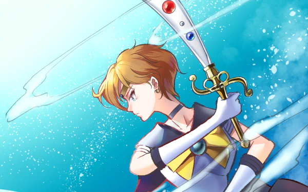 Haruka Tenou Sailor Uranus Anime Sailor Moon HD Desktop Wallpaper | Background Image