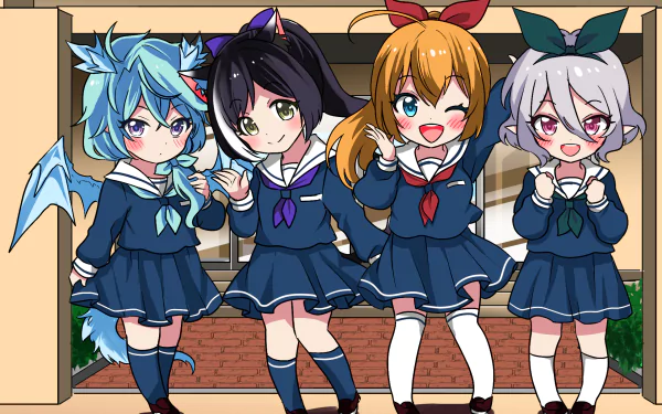 Shifuna Agato Kokoro Natsume Pecorine (Princess Connect) Karyl Momochi Anime Princess connect! Re:Dive HD Desktop Wallpaper | Background Image