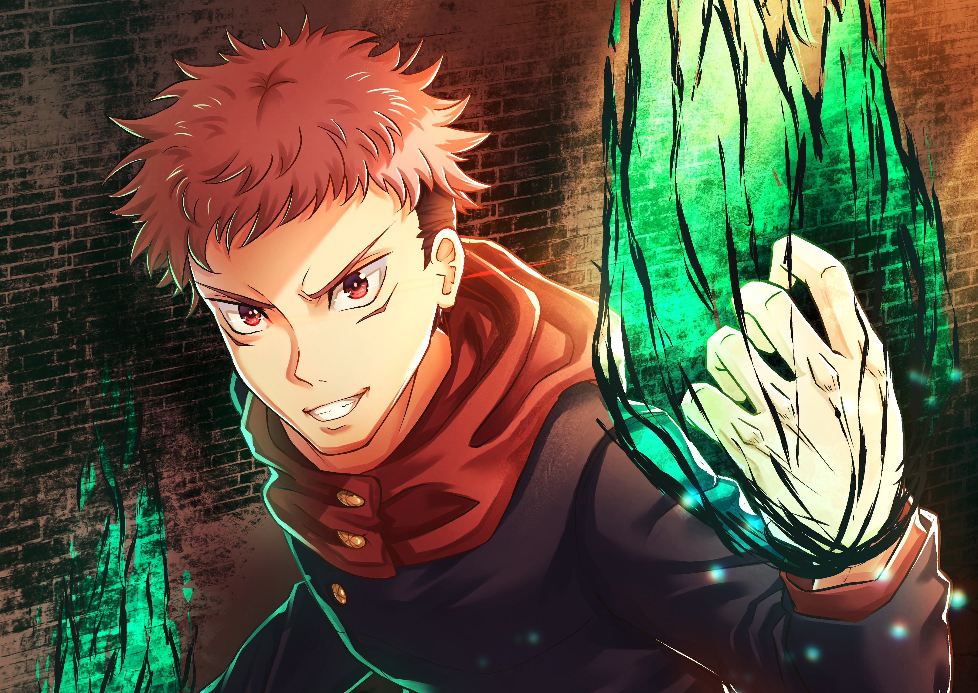 Download Yuji Itadori Anime Jujutsu Kaisen HD Wallpaper by Zephx