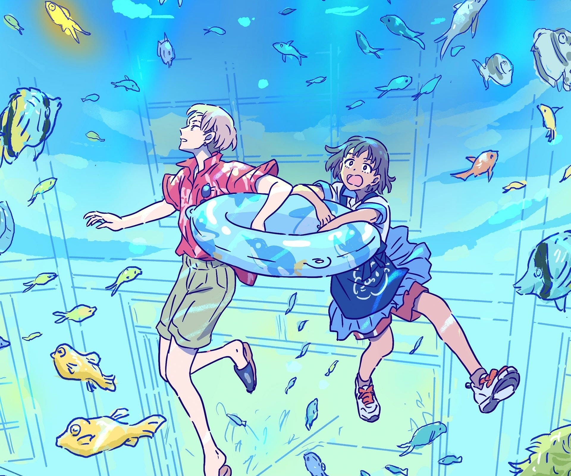 Download Ichirou Suzuki Maise Higa Anime Deji Meets Girl HD Wallpaper