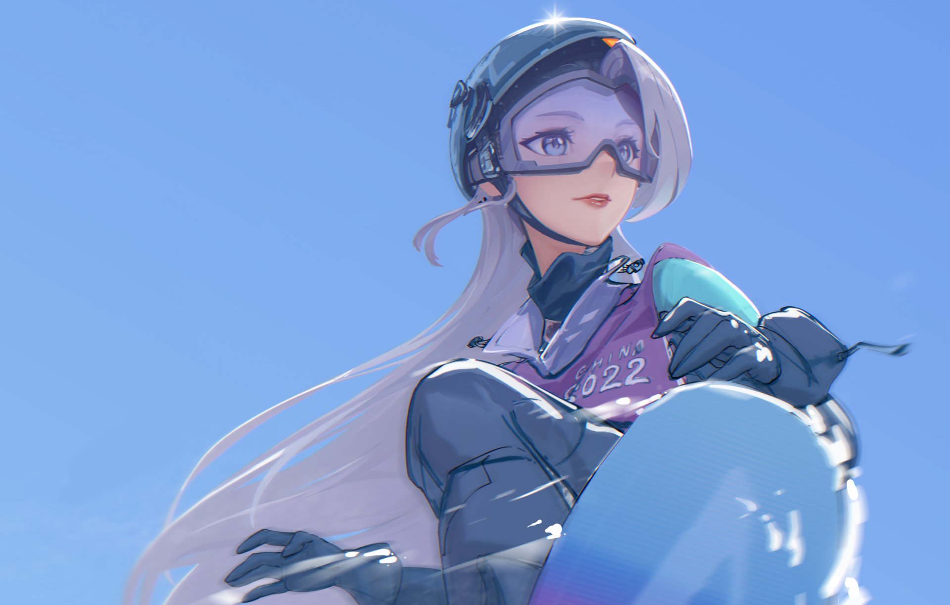 Download Snowboarding Anime Girl Anime Girl HD Wallpaper