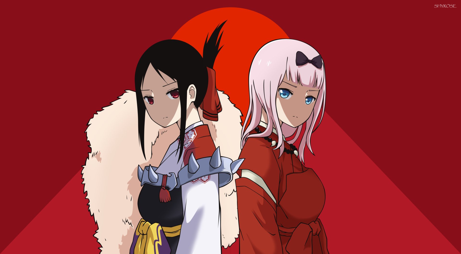 Download Chika Fujiwara Kaguya Shinomiya Anime Kaguya-sama: Love Is War 4k Ultra HD Wallpaper by Shyrose