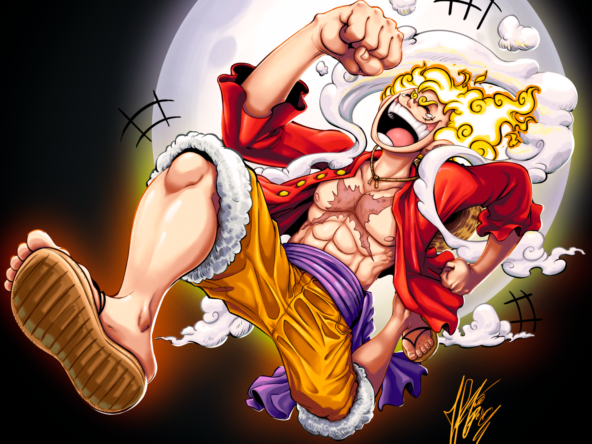 Luffy gear 5 PNG Image