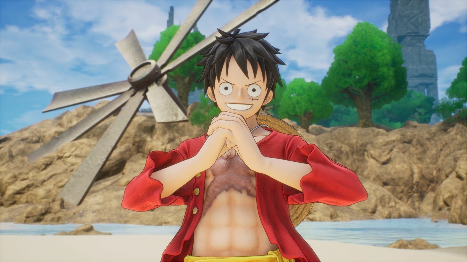 Download Monkey D. Luffy Video Game One Piece Odyssey HD Wallpaper