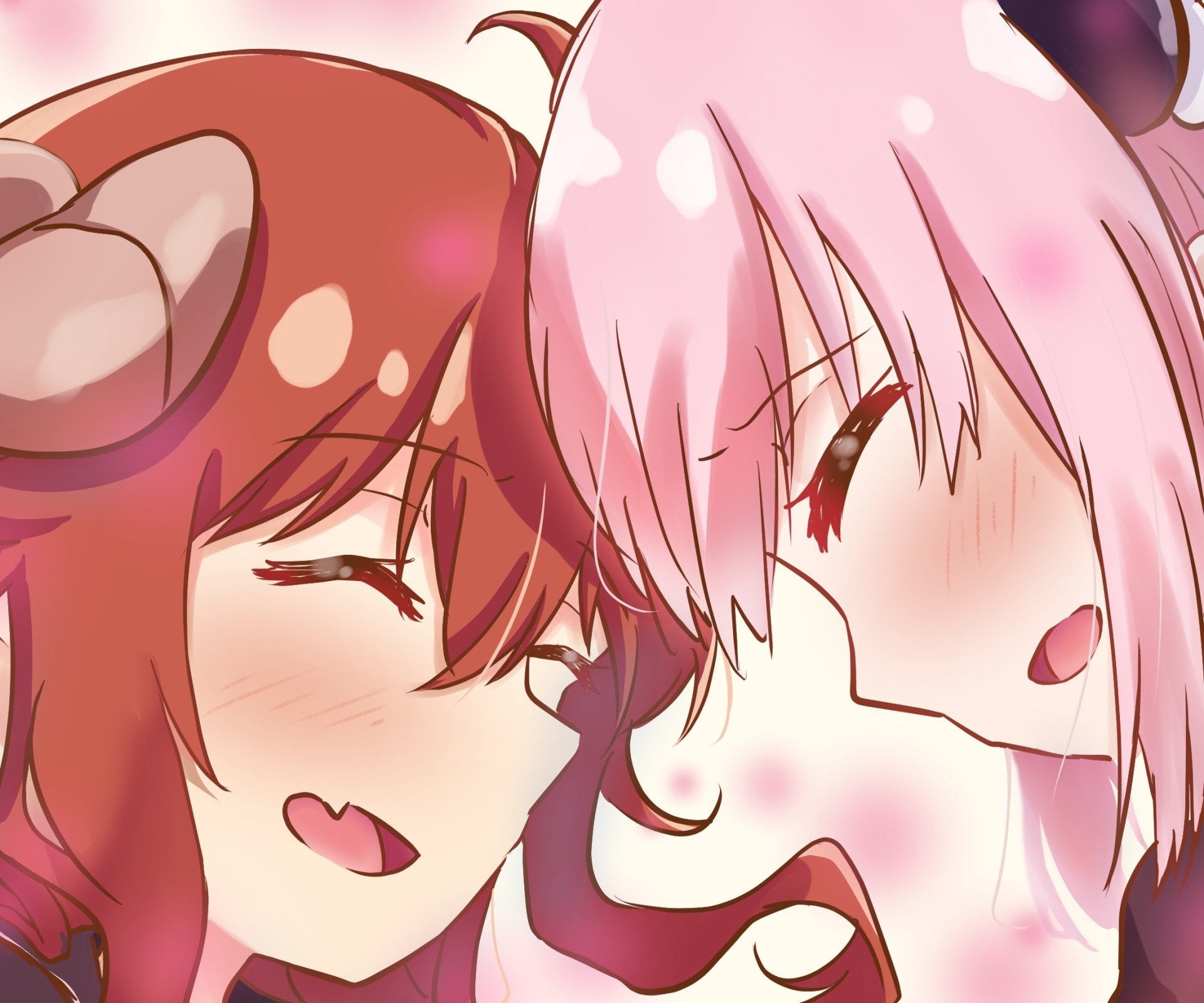 Download Momo Chiyoda Yuuko Yoshida Anime The Demon Girl Next Door HD Wallpaper by 梅月もち