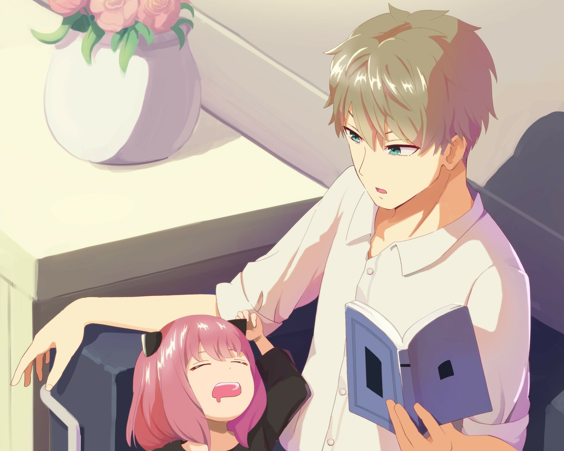 Download Loid Forger Anya Forger Anime Spy X Family HD Wallpaper by 安場夕一