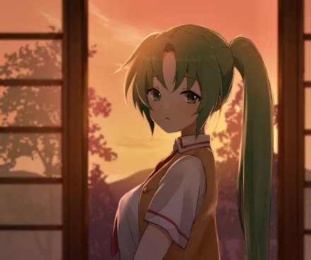 Sonozaki Mion Anime Higurashi When They Cry HD Desktop Wallpaper | Background Image