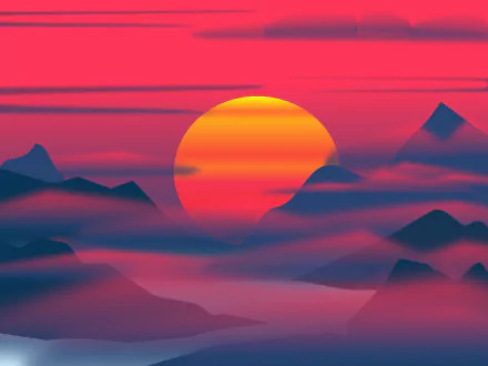 artistic sunrise HD Desktop Wallpaper | Background Image