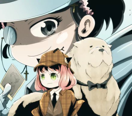 Bond (Spy x Family) Anya Forger Anime Spy x Family HD Desktop Wallpaper | Background Image