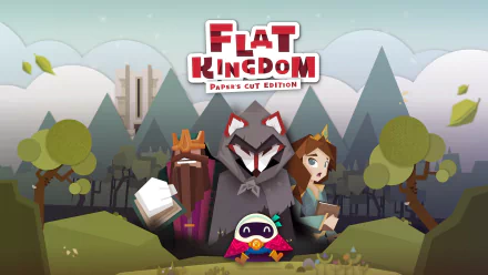 video game Flat Kingdom Paper's Cut Edition HD Desktop Wallpaper | Background Image